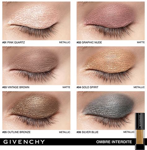 Givenchy Ombre Interdite Cream Shadow Swatches 